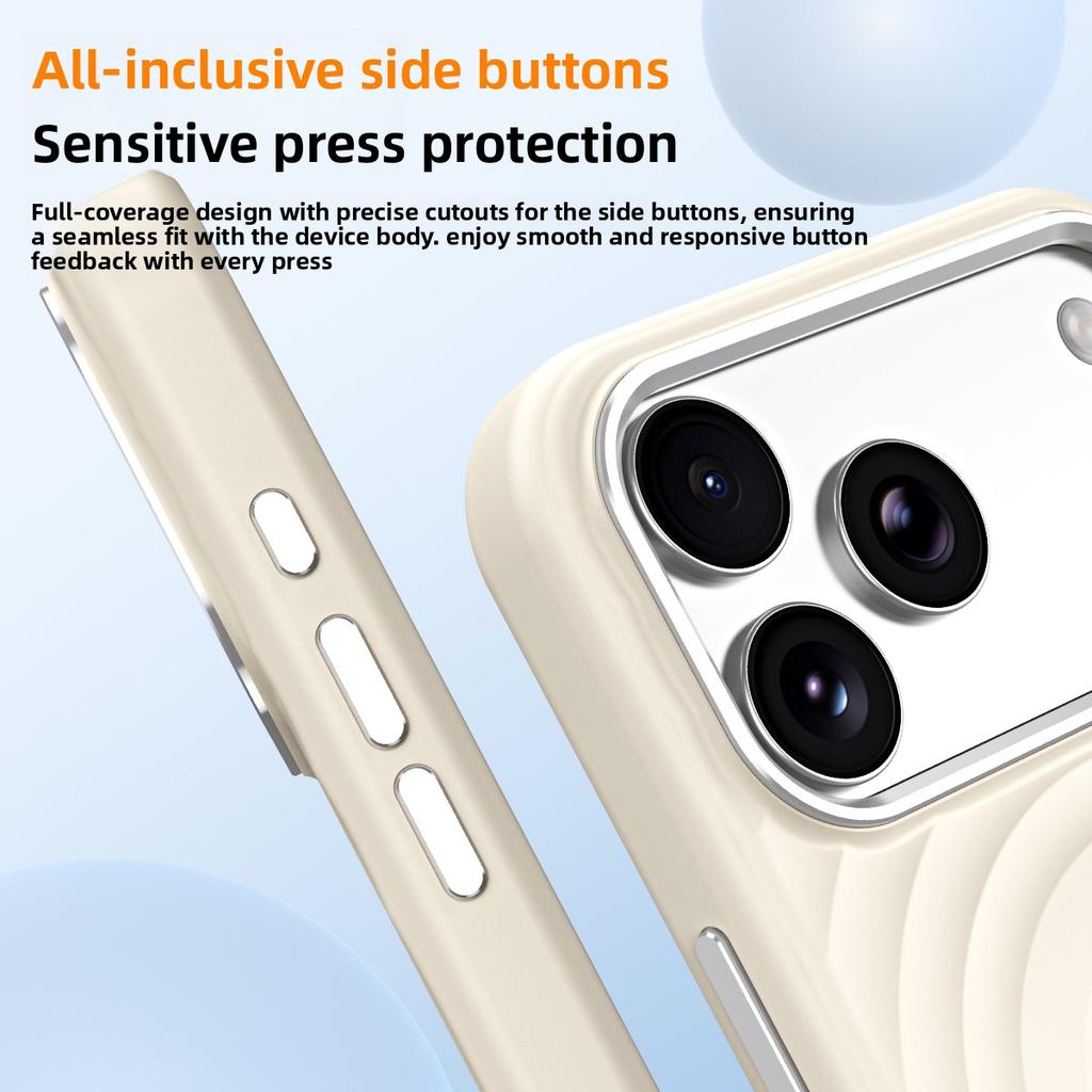 For iPhone 18 Pro Max Case Fashion Liquid Silicone Skin-friendly Magnetic Protective Back Cover For 18 Pro Phone Shell Funda