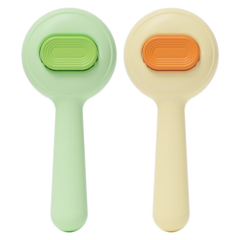 Pet Hair Removal Self-cleaning Comb, Button Hair Removal Massage Hair Removal Floating Hair Needle Comb, Cleaning and Beauty Comb