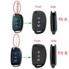 Чехол для ключей для Hyundai Accent Ix25 Tucson Ix35 2014 Elantra Creta Verna I40 I10 Solaris 2015 2016 2021 3-кнопочный силиконовый чехол для ключа
