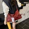 Летняя нишевая однотонная сумка под мышку модная сумка через плечо женская 2025 новая популярная сумка-тоут для commuters