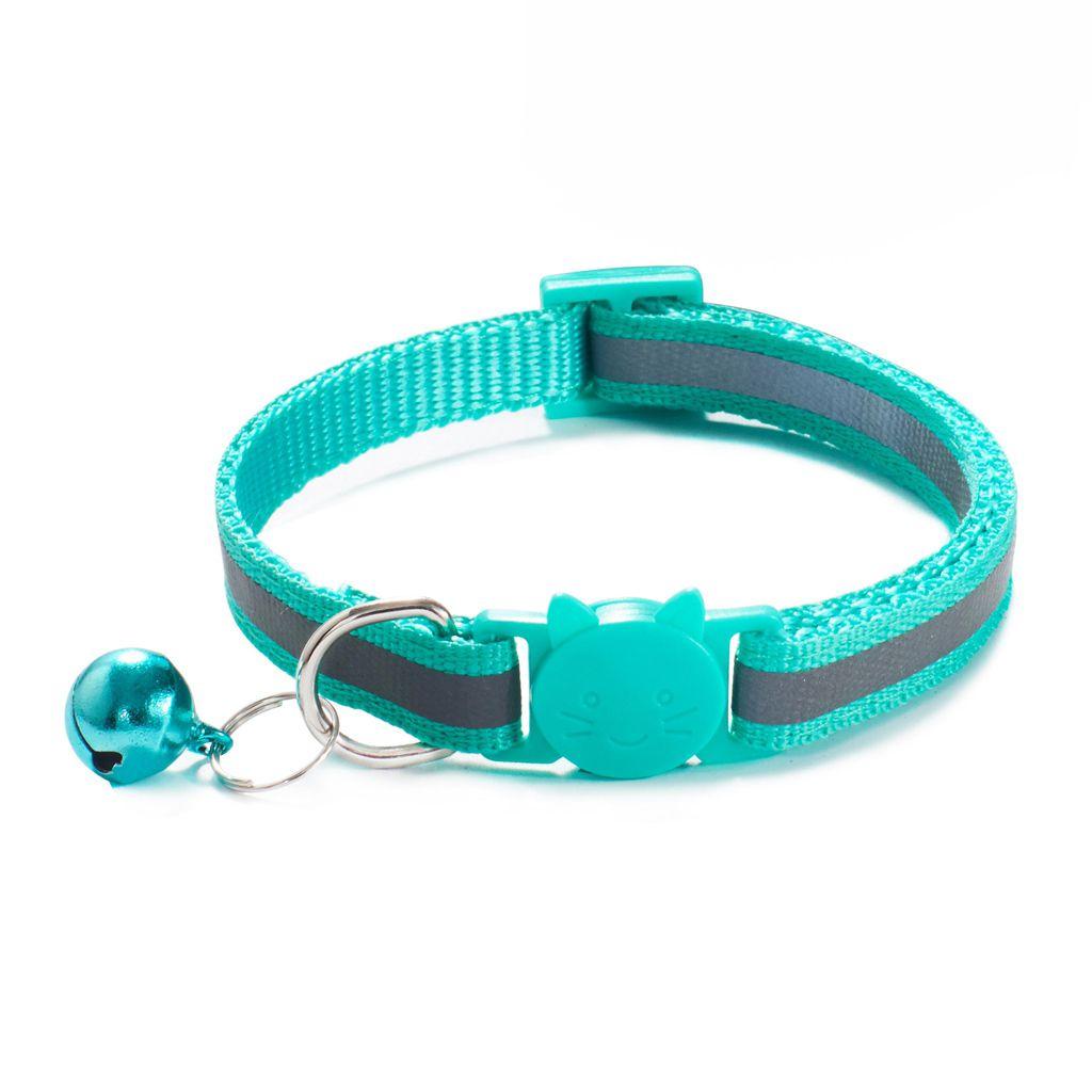 Adjustable Size Reflective with Bells Cat Neck Strap Cat Collar Pet Accessories Kitten Decor