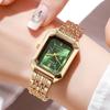Ladies Square Dress Watch With Precise Quartz Movement For Office And Leisure