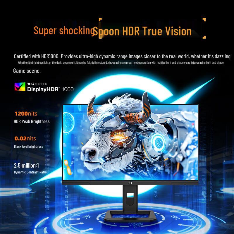 Titan Army P275MV PLUS 27-inch 4K QD-MiniLED Gaming Monitor CN plug (adapter included)
