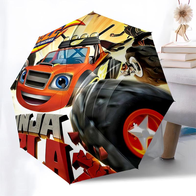 Blaze, Monster Machines Автоматическое Открытие и Закрытие, 8 ребер Жесткости Портативный Зонт, Подходит для Мужчин и Женщин В Любое Время Года Идеальный