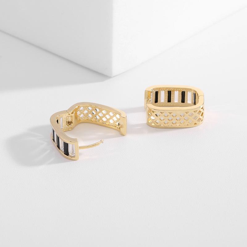 Летние модные геометрические серьги для женщин, французские темпераментные милые массивные ювелирные изделия, дизайнерские серьги