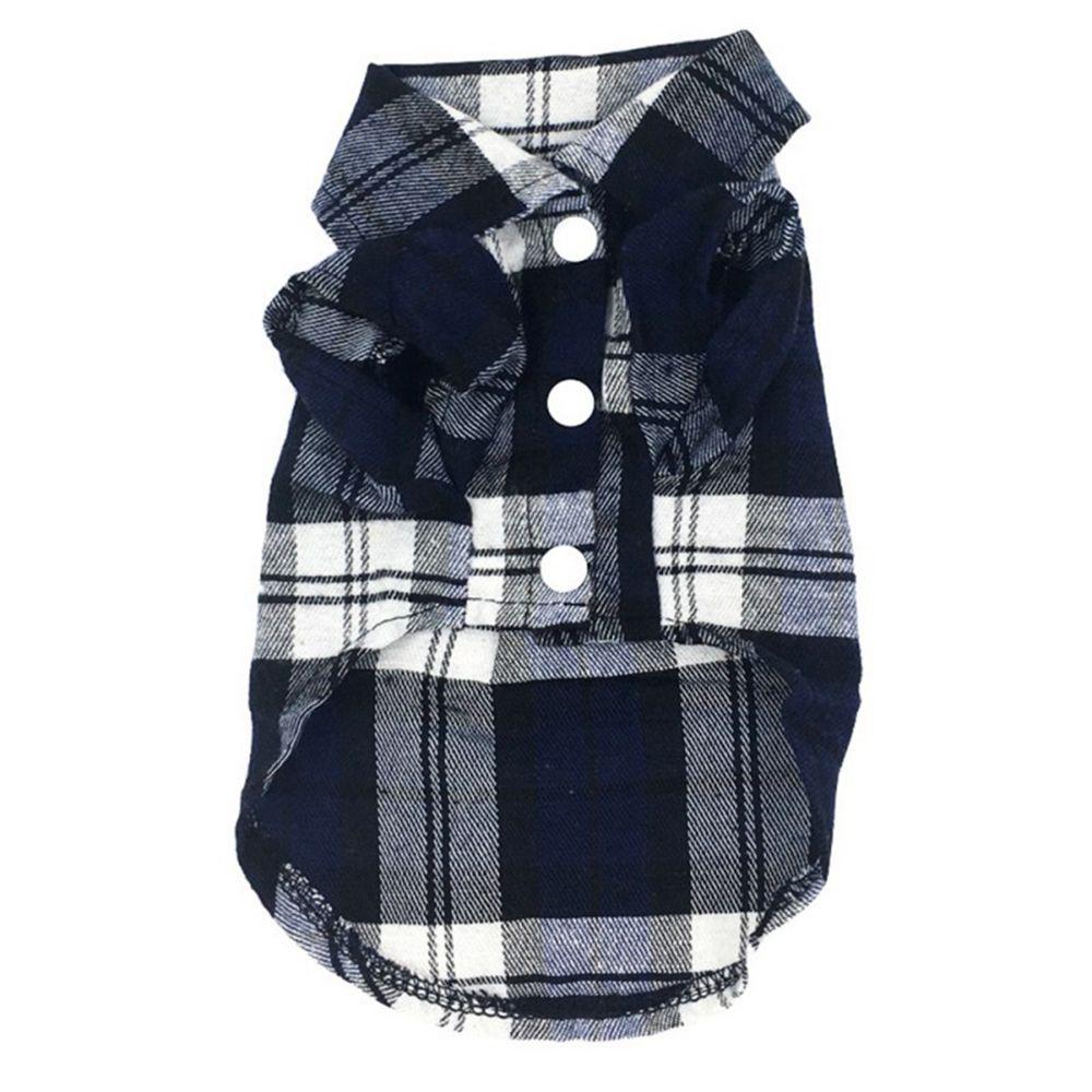 Plaid French Bulldog Puppy Cotton For Small Medium Dogs Cats Pets Supplies Dog Vest Dogs Shirt