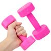 2 шт. 4 фунта Гантели Фитнес Тяжелая атлетика Бодибилдинг Йога Спорт Оборудование для похудения Розово-красный