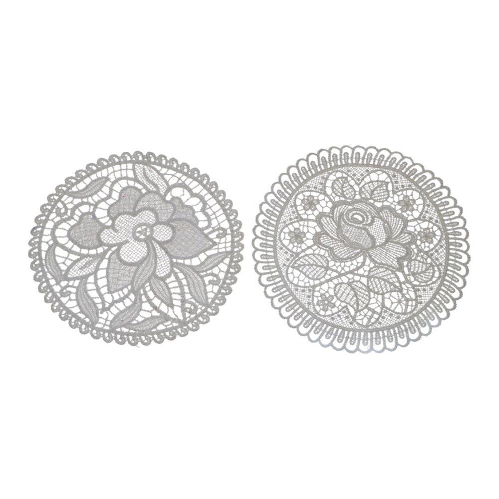 Hollow Delicate Cup Mat Lace Table Decoration Embroidery Flower Pad Placemat Doily Coaster