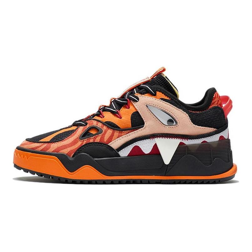 Женские кеды Li Ning CF FlashStar Low top для скейтбординга, черные с оранжевым, AGCS132-1