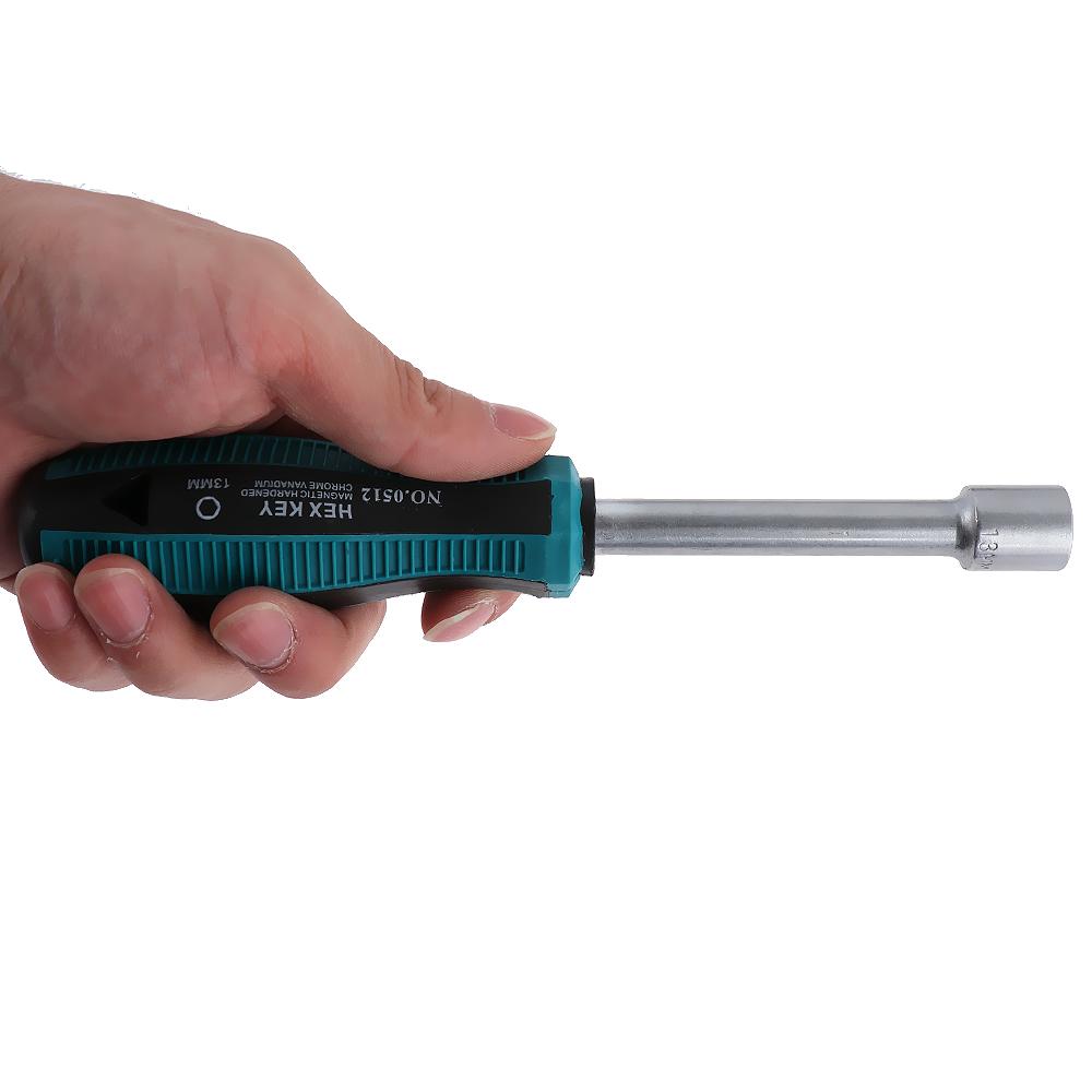 Repair Hex Nut Key Anti-slip Handle Wrench Nutdriver Screwdriver Socket Driver