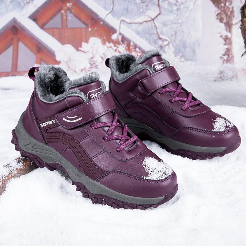 Пара обуви для пожилых людей, обувь для мам, зимние бархатные теплые нескользящие мягкие подошвы, зимние сапоги для пап среднего и пожилого возраста