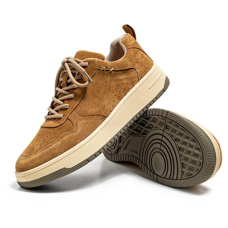 New Trend Casual Leather Shoes Breathable Mens Vulcanized Sneakers Tenis Luxury Trainers Comfy Man Walking Running Jogging Shoes