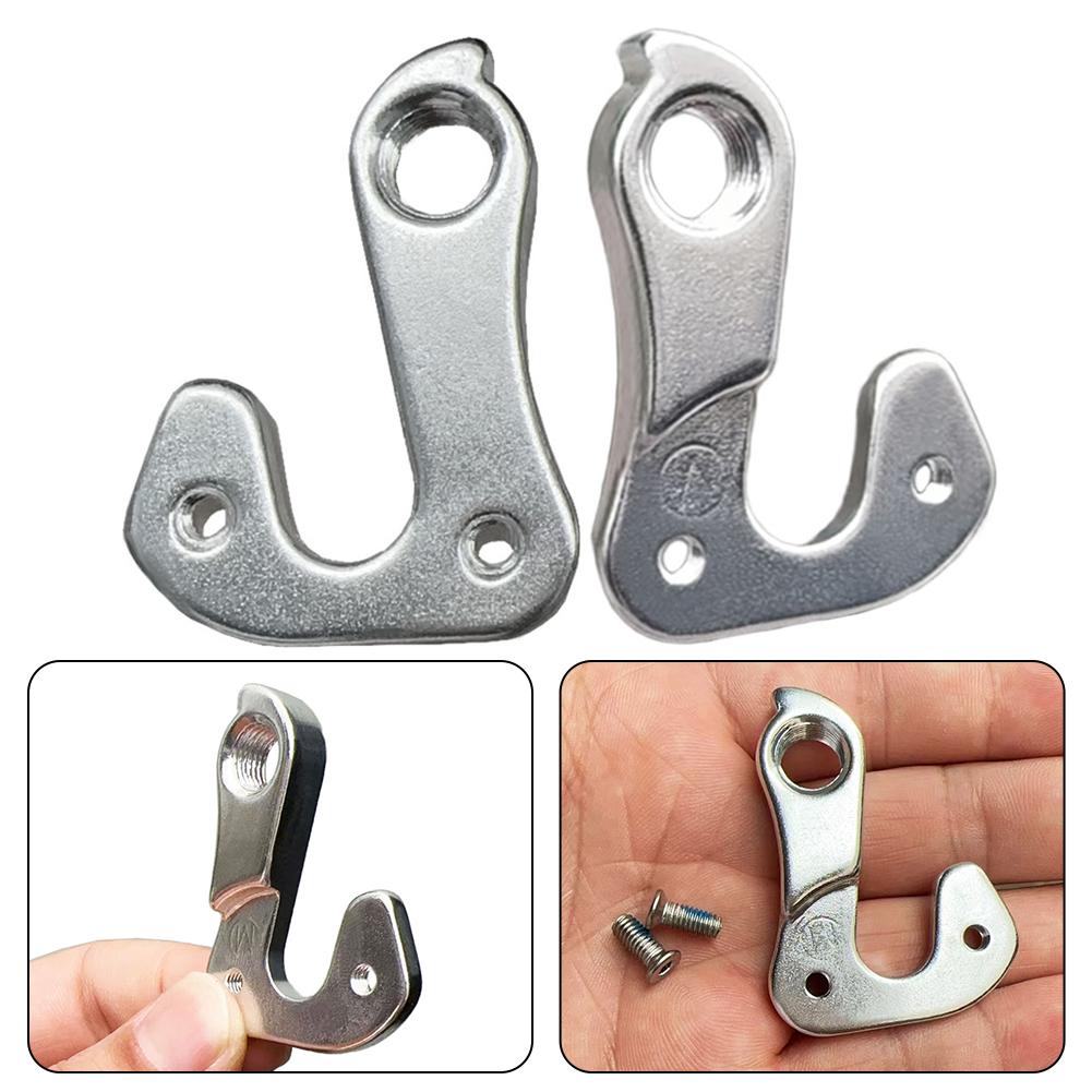 Задняя вешалка для шестерен из алюминиевого сплава, велосипедный хвостовой крючок, черный, серебристый цвет