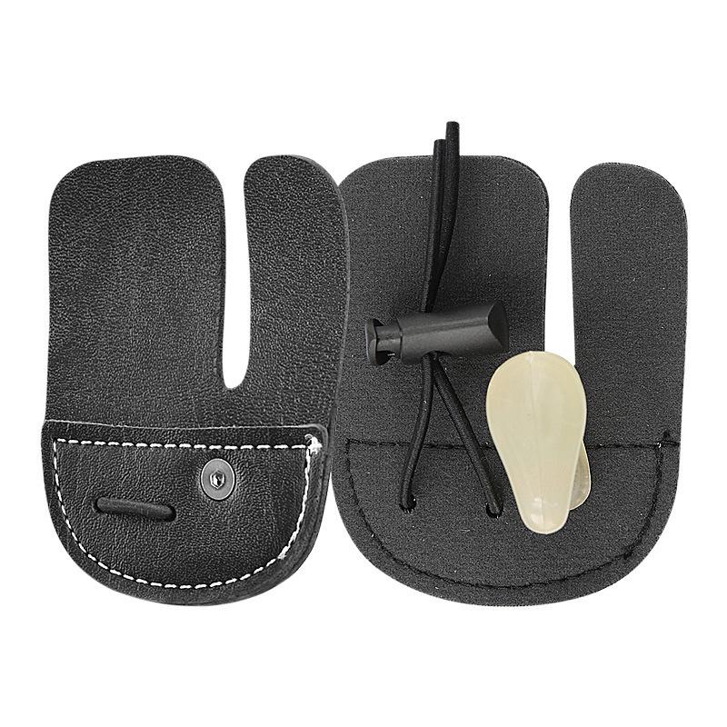 New Bow and Arrow Finger Guard Recursive Bow Mediterranean Single-layer Double-layer Three-finger Finger Guard Sports Fitness Shooting Protective Gear