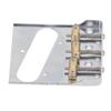 Guitar Bridge Tailpiece 3 Brass Saddles Bridge for Vintage  Telecaster Style Electric Guitar Par