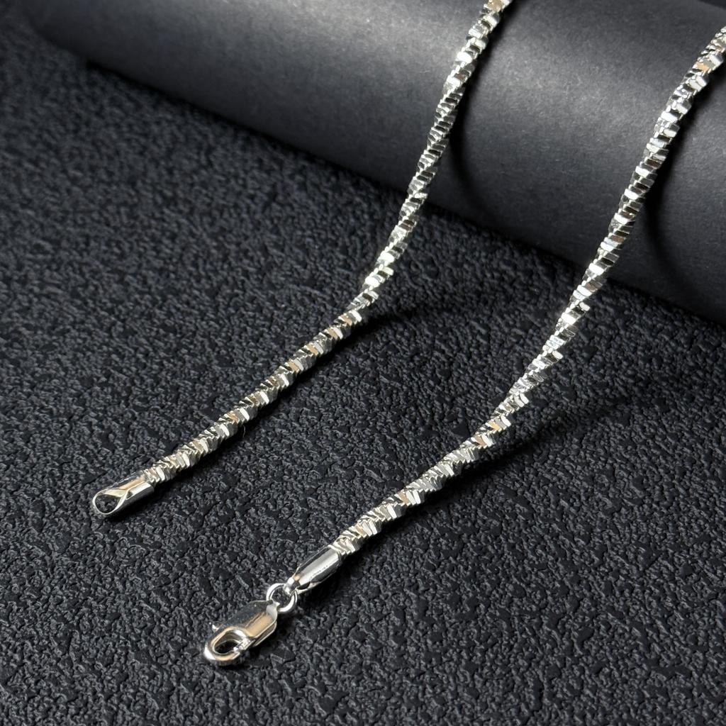 Фабричные женские necklaces из стерлингового серебра 925 пробы, витая змеиная цепь