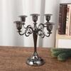 Metal Zinc Zinc Alloy Candle Holder Electroplated Candelabrum European Candlestick  Hotel