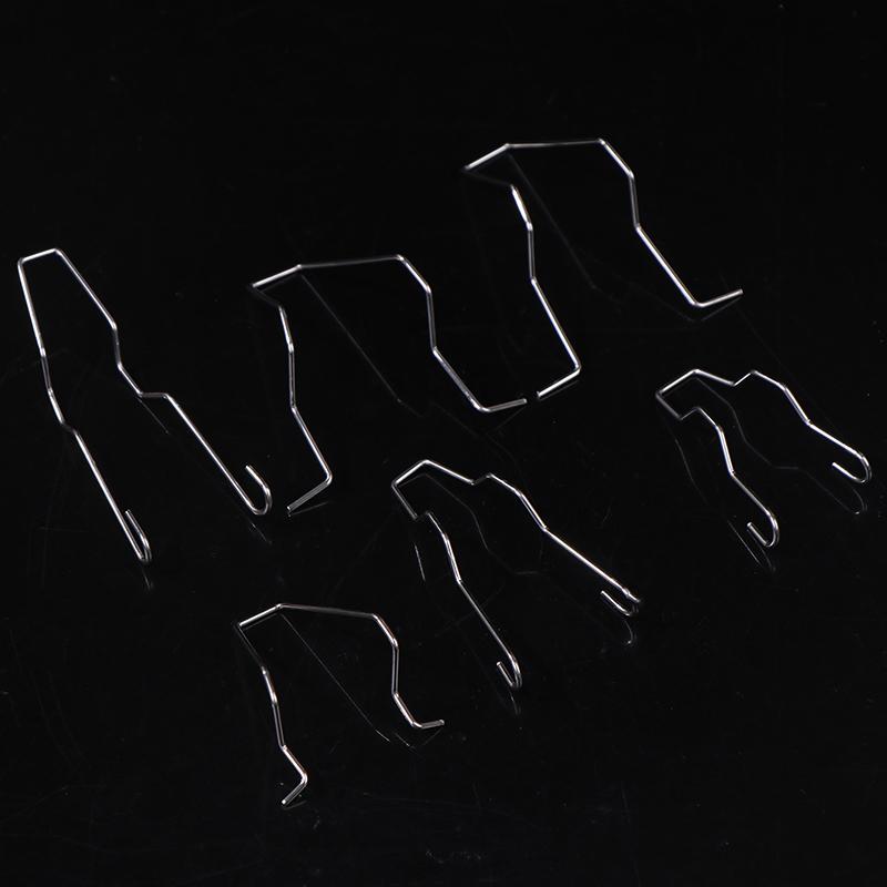 6 шт. Металлические пружинные зажимы для лампочек фар H1 H3 H4 H7, фиксатор лампочек фар автомобиля, пружинные зажимы, пряжки