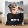 Modern Hairstyle Confidence Customize Text Blanket Cozy Personalized Blanket Durable Comfort Suitable for Picnics Bedding Livingroom Bed