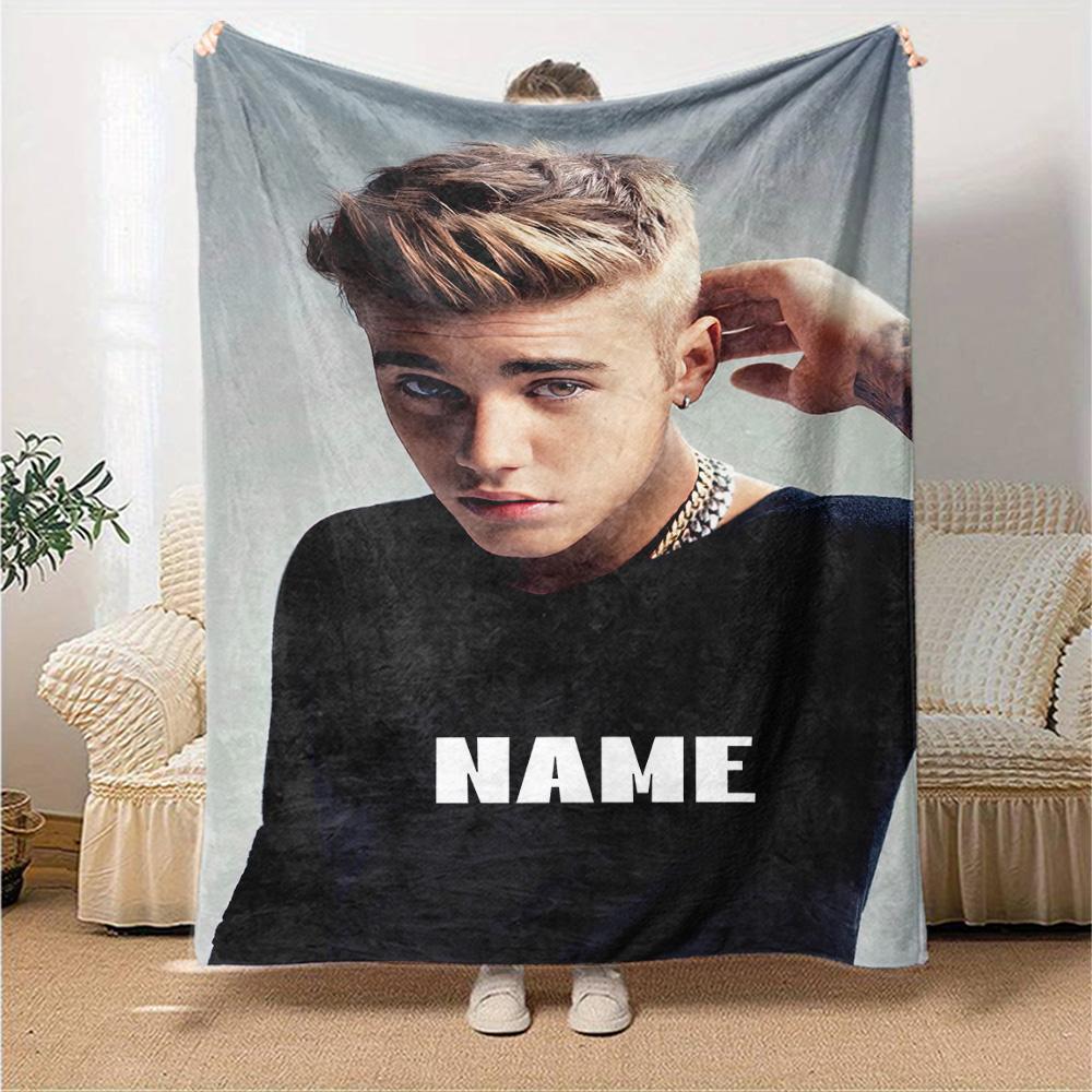 Modern Hairstyle Confidence Customize Text Blanket Cozy Personalized Blanket Durable Comfort Suitable for Picnics Bedding Livingroom Bed