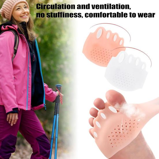 2 Pairs Toe Separator Silicone Bunion Corrector for Women Men Pain Relief Correction Device for Overlapping Toes Hammer Toe & Foot Alignment