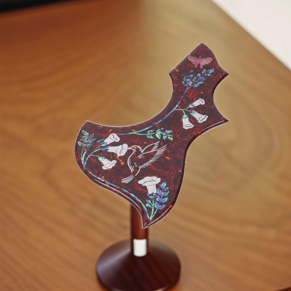 2mm Thick Guitar Pickguard Replacement Red Tortoiseshell Hummingbird Pickguard For Acoustic Guitar