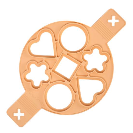 Силиконовое кольцо для яиц и блинов, форма для приготовления блинов, 7 ячеек, кольцо для приготовления яиц для кухни, антипригарное, легко переворачивать, инструмент для завтрака