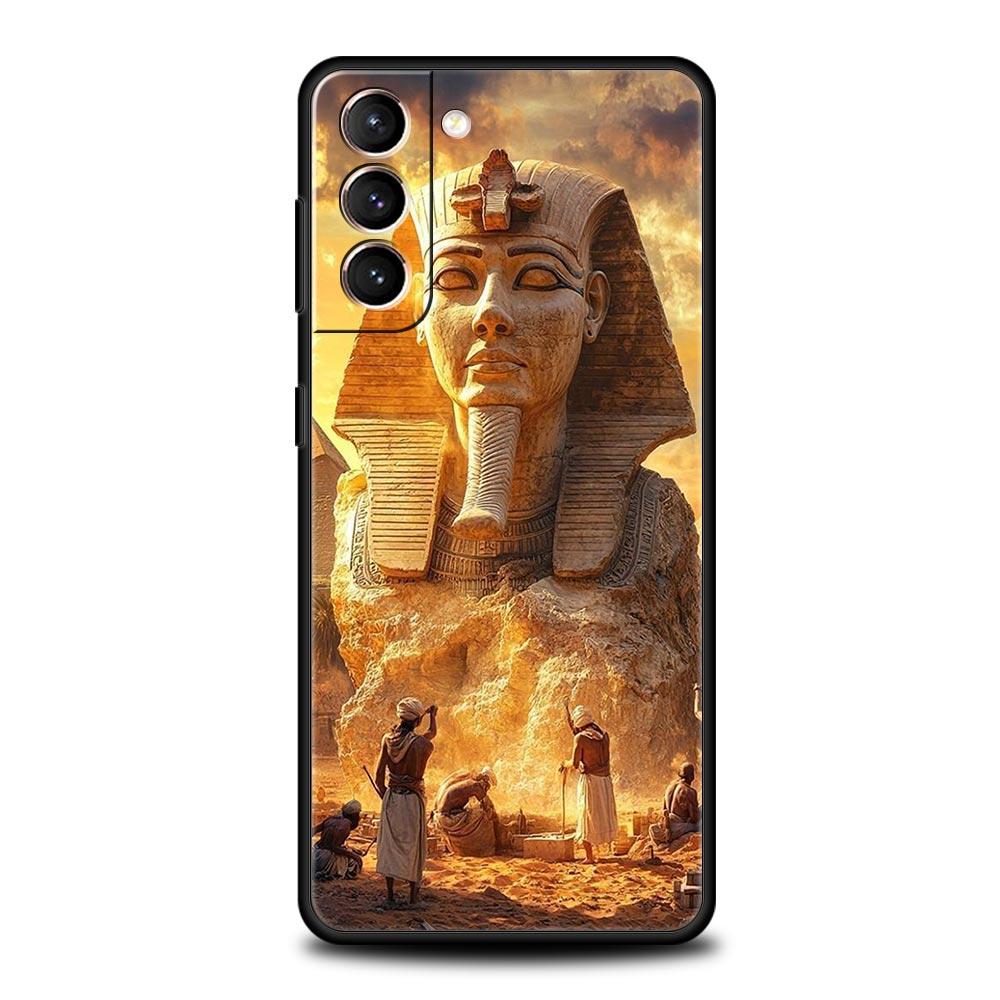 Древний Египет Египетский Бог пирамида Чехол для телефона Для Samsung Galaxy S25 Edge S24 S23 S22 S21 Ultra S20 FE 5G S10 S10E S9 Plus Чехол
