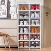 1 PCS  Shoes Box Dustproof Thickened Plastic Sneaker Shoe Storage Box Stackable Cabinet Transparent Organizers Rack