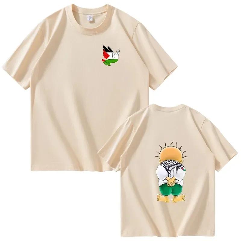 Handala Tshirt Men Fashion Summer Cotton Short Sleeve T Shirt Women Cool Casual Harajuku Hip Hop Streetwear Tee Tops Camiseta