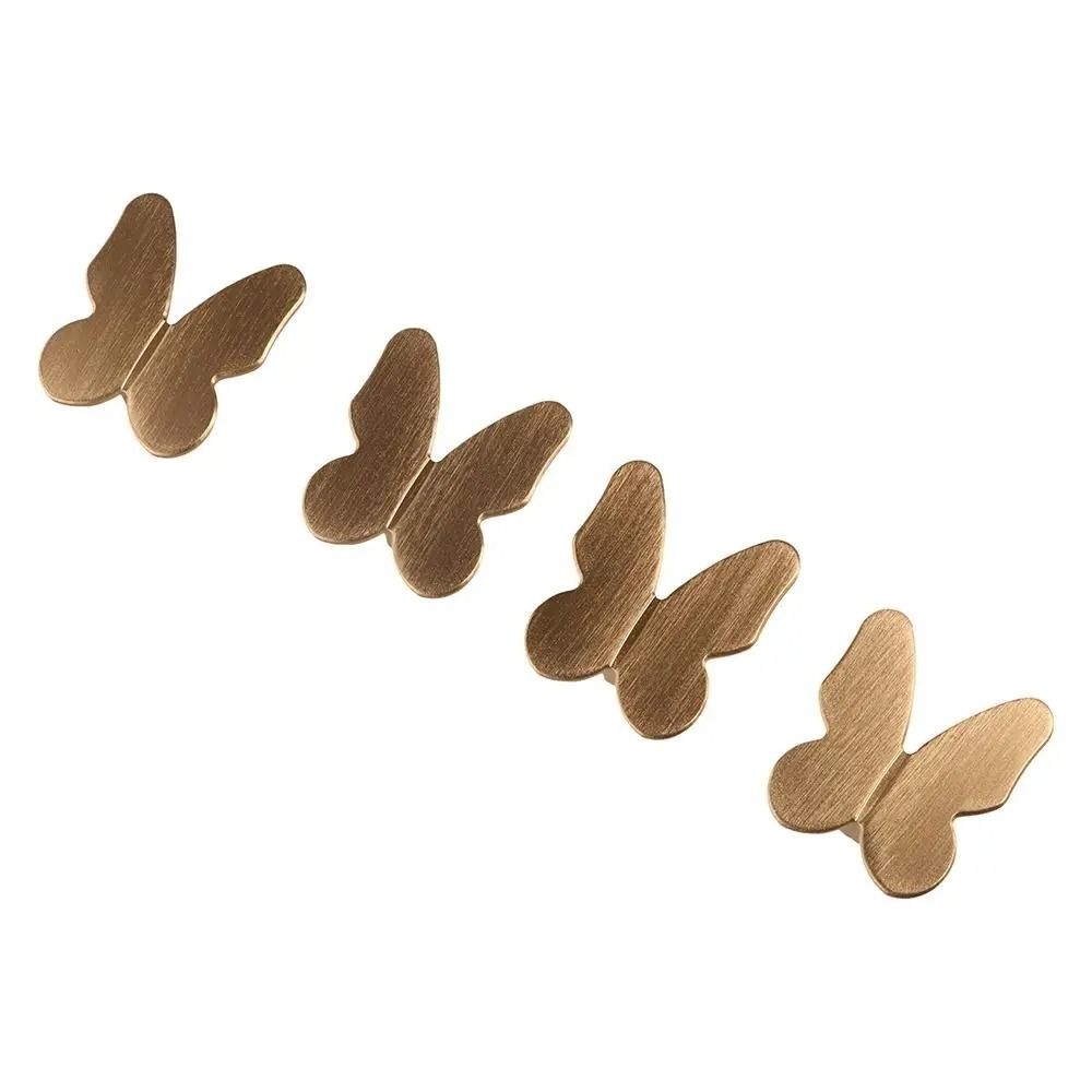 Zinc Alloy Butterfly Shape Door Pulls Butterfly Shape Single Hole Drawer Knobs  Cabinet