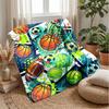 Sports Ball Explosion 3 Theme blanket Lightweight Warm Flannel Blanket Decorative Throw Blanket for Home Decoration