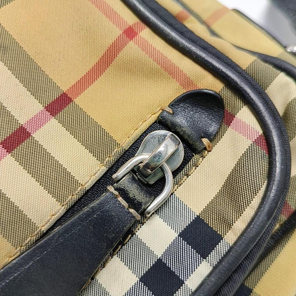 [Pre-Owned] Camera Bag Small Khaki Canvas Crossbody Shoulder Bag Silver Hardware Detachable Strap - Fair #J95K9S