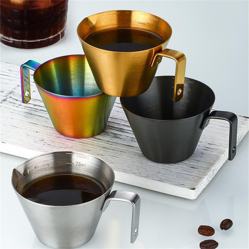Kitchen Tool Espresso Shot Cup 304 Stainless Steel Measure Mug Durable Coffee Measuring Cup