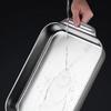 Large Capacity Tray Roasting Tray Roasting Plate Kitchen Bakewares StainIess Steel Material Suitable for Outdoor Picnics