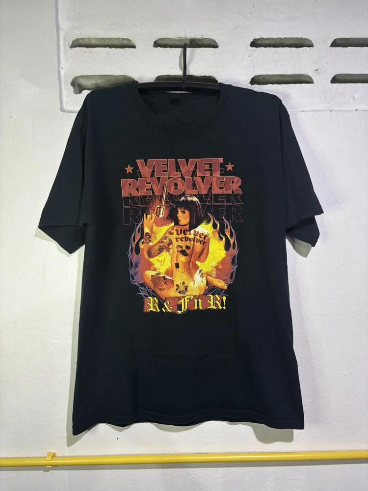 Velvet Revolver ГРУППА Хлопок Черный Цвет Размер S До 4XL Футболка NI502 Унисекс Футболка