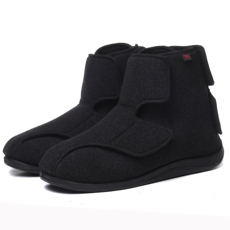 Мужская обувь для диабетиков. Обувь для стариков. Толстый и пухлый стиль. Регулируемая свободная обувь с высоким берцем. Теплая зимняя обувь. Повседневная прогулочная обувь. Медицинская обувь.