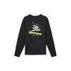 Nike Основная футболка с логотипом Dri-Fit, быстросохнущая, дышащая, с круглым вырезом, с длинным рукавом, мужская, топы, черная, HQ4736010