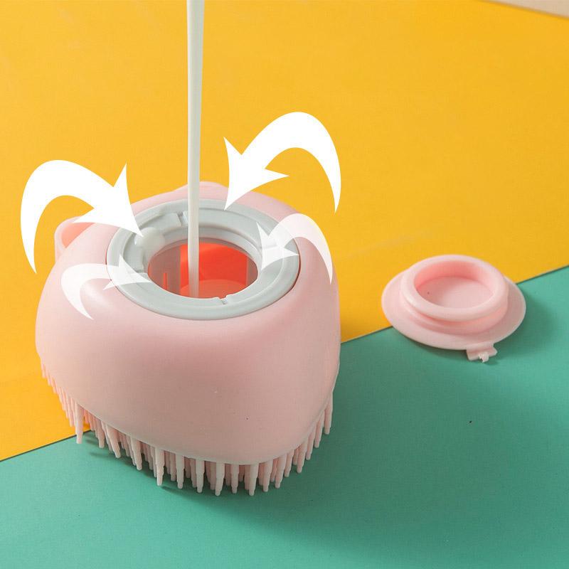 Silicone Shower Brush Baby Massage Bath Brushes Hair Body Shower Comb Scalp Massage Comb Body Scrubber Bathroom Accessories