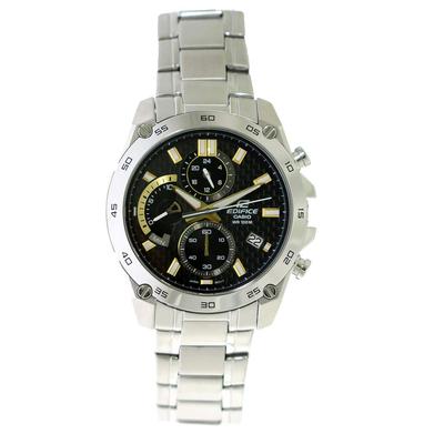EDIFICE Chrono Quartz Watch Black x Мужские EFR-557CD-1A9 Золото/Серебро [Товар]