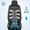 12V Woven Cooling Seat Cushion Ventilation Massage Summer Seat Mat Double Seat Cushion Automotive Universal Seat Backrest