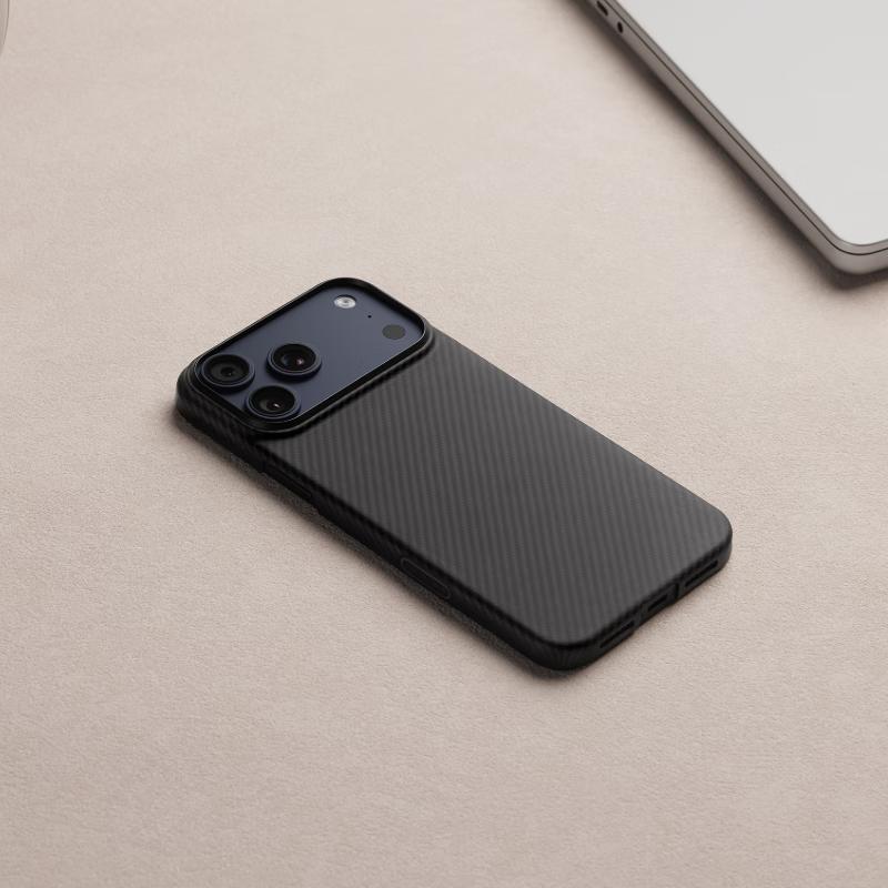 PITAKA Совместим с Apple iPhone Air Case MagSafe Магнитный Керамика Арамид Текстура Углеродного Волокна Премиум Ультратонкий Плетеный Ощущение Голого Тела Черный Серый