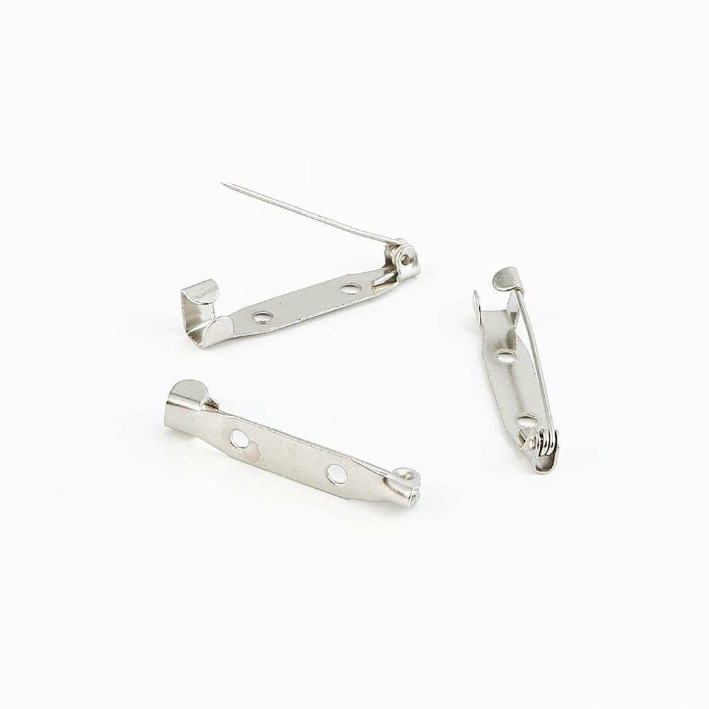 10pcs Stainless Steel Safety Pins DIY Rustproof Buckle Pin Metal Brooch Badge