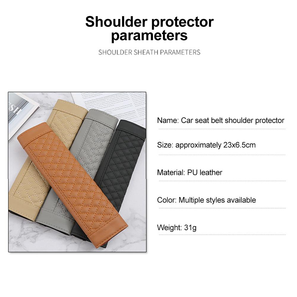 PU кожаный автомобильный ремень безопасности плечевой протектор автомобильный аксессуар ремень безопасности чехол для стайлинга автомобиля ремень безопасности наплечник подушка защита