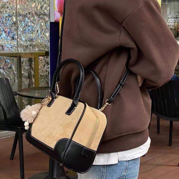 Южная Корея Маленькая Блогерская Женская Сумка Контрастная Сшивка Сумка-Подушка для Рук Сумка Кроссбоди