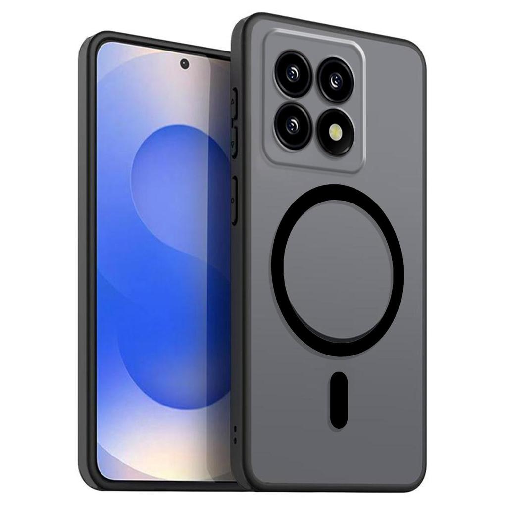 Магнитный железный кольцевой чехол для телефона для Xiaomi 15T, 14T, 14T Pro, матовый мягкий ТПУ, противоударная крышка