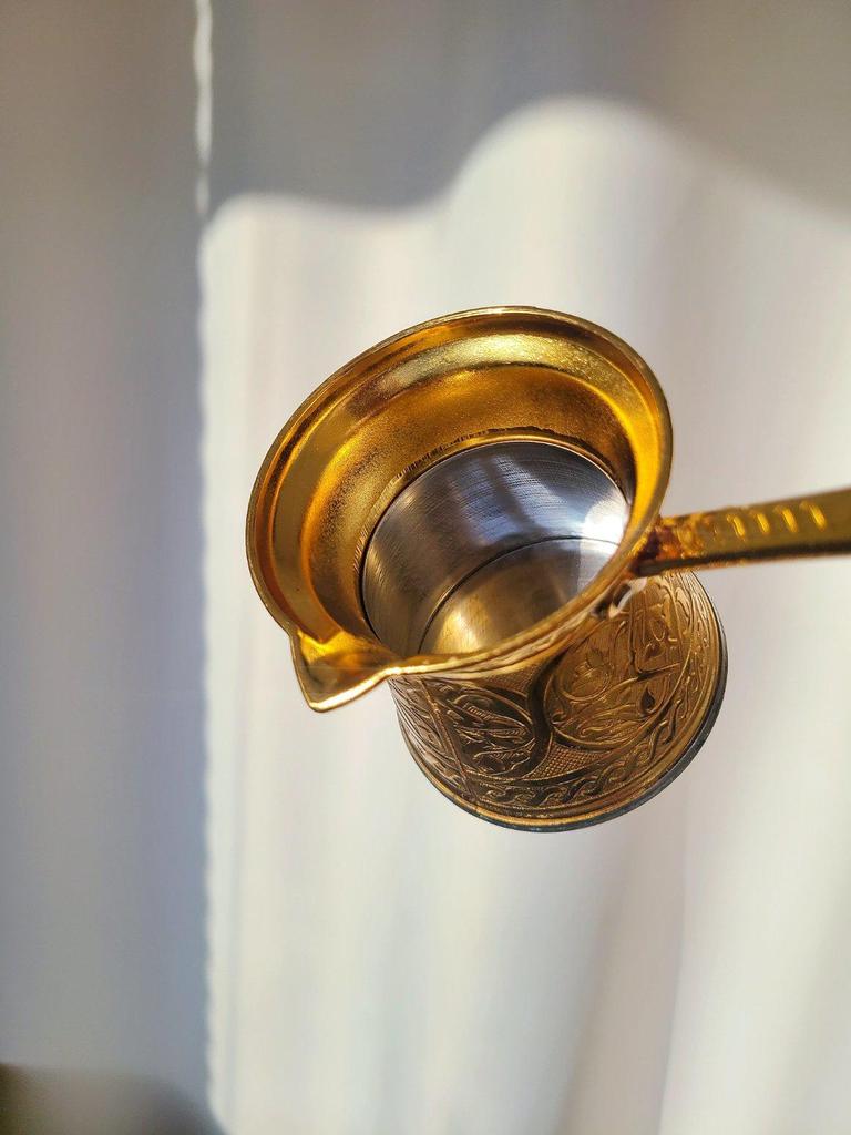 Позолоченный турецкий медный кофейник, кофейник традиционного дизайна, кофейник, кухонная утварь кофейника, кофейник эспрессо