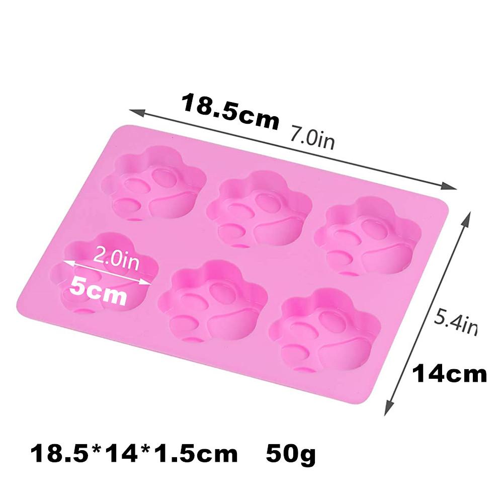 Силиконовые формы для шоколада в виде лапы, косточки, антипригарные формы для конфет и желе, инструмент для самостоятельного изготовления мыла