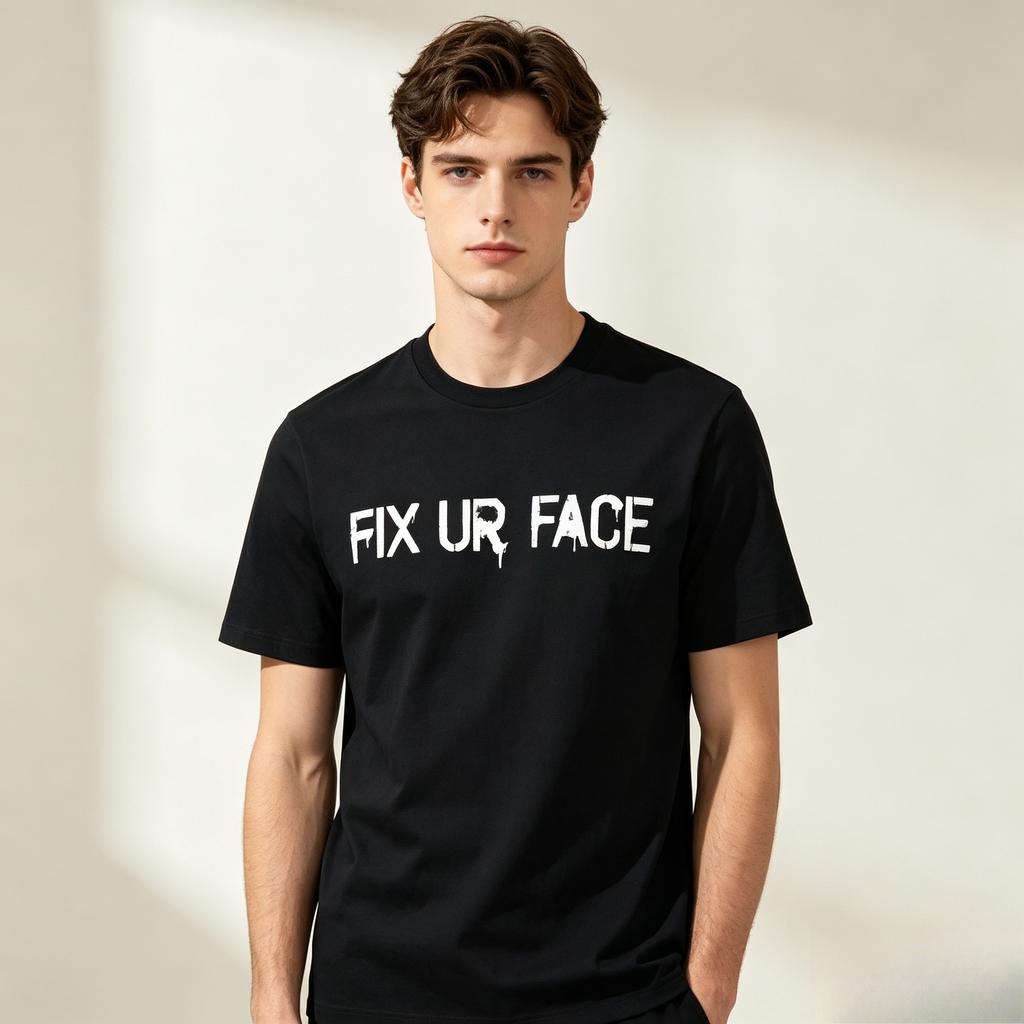 Gothic Hip Hop Letter Graphic Print Soft Cotton Blend Short Sleeve Tshirt Unisex Unisex Unisex Summer Streetwear Casual Tops