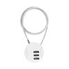 3 Digit Code Lock Extended Wire Rope Combination Lock Password Motorcycle Helmet Metal Keyed Padlock Travel Anti-Theft Locks 4